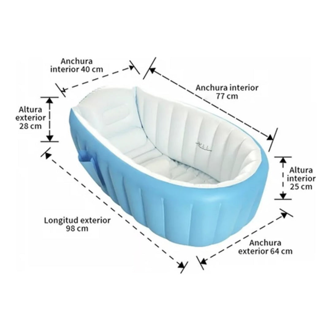 BAÑERA INFLABLE PORTÁTIL PARA BEBÉS