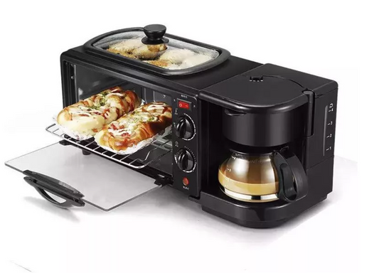 HORNO ELÉCTRICO PARA  DESAYUNOS 3 EN 1